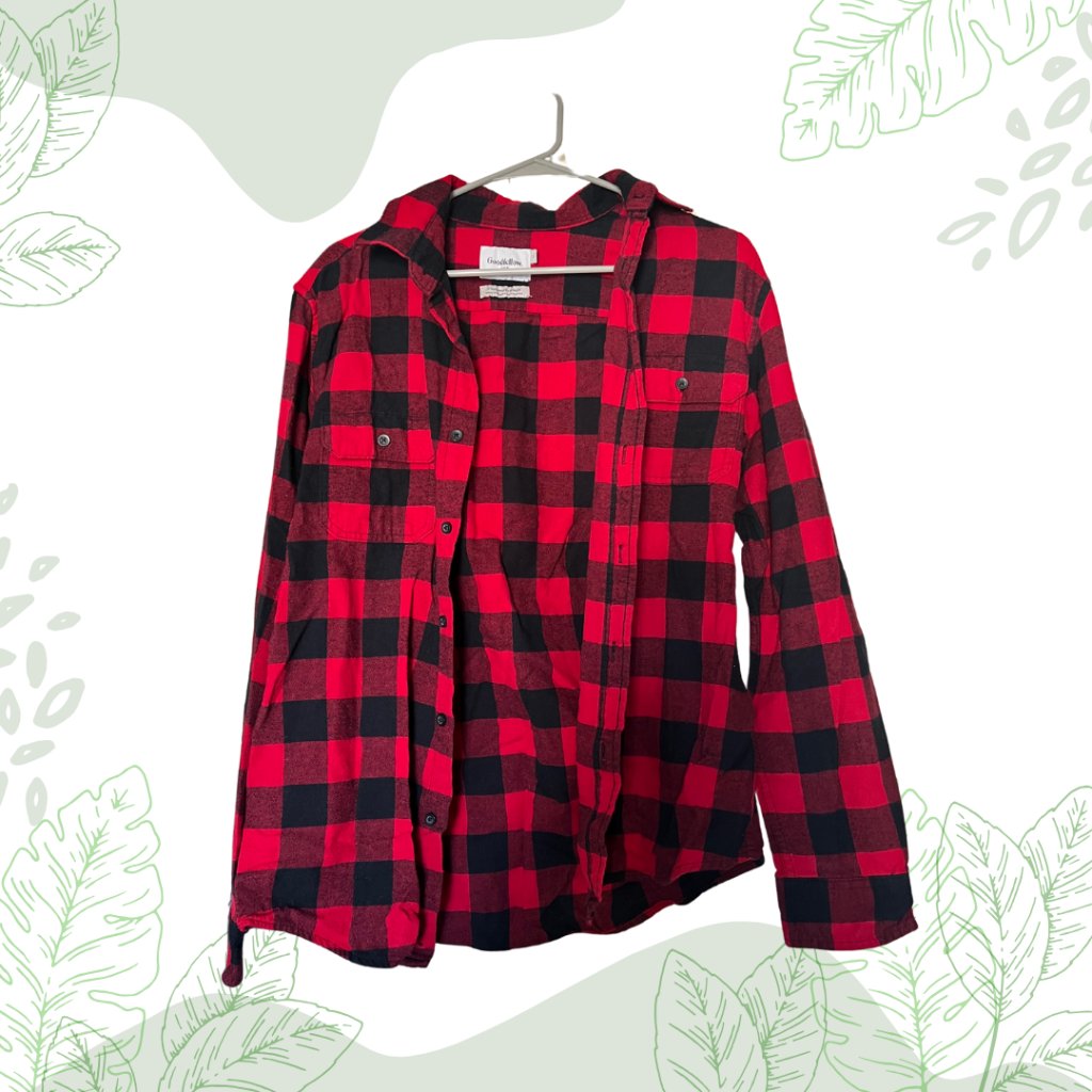 Goodfellow Red/Black Flannel